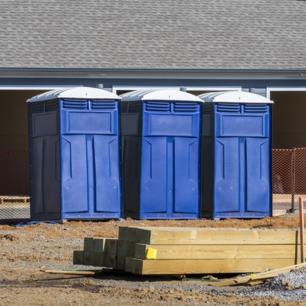 how often are the porta potties cleaned and serviced during a rental period in Cleveland Michigan